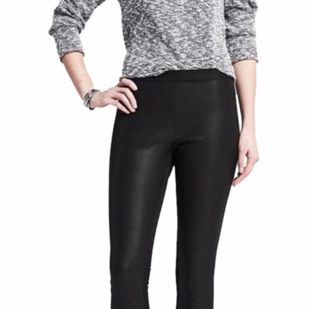 Banana Republic Sloan faux leather pants
